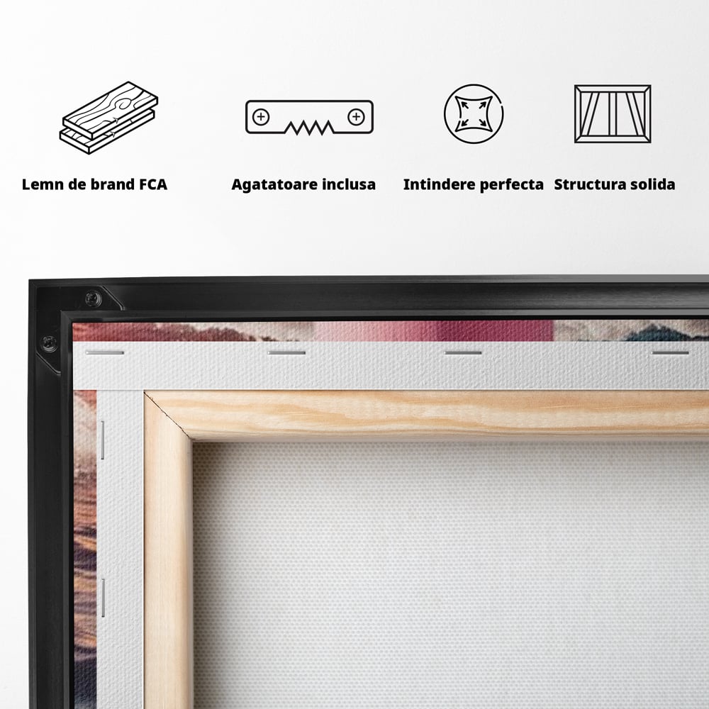 Canvas Wall Art Premium, LuxCanva® Q1002, Mann auf dem Weg, Mann, Ehrgeiz, Lösungen, Erfolg, Wellen, Sonnenuntergang, Sonnenuntergang, Strahlung, Schöpfung, Freiheit, Horizont, Schritte, Weg, Bleistift, Schicksal, Büro, Schlafzimmer