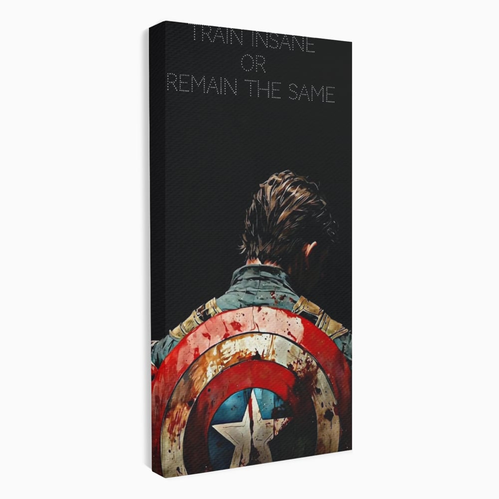 Tablou Canvas Premium, LuxCanva® Q1003, Puterea de a nu Renunta, Evolutie, Sacrificiu, Efort, Alegere, Luptator, Mentalitate, Razboinic, Drum, Erou, Scut, Stea, Masculin, Birou, Dormitor