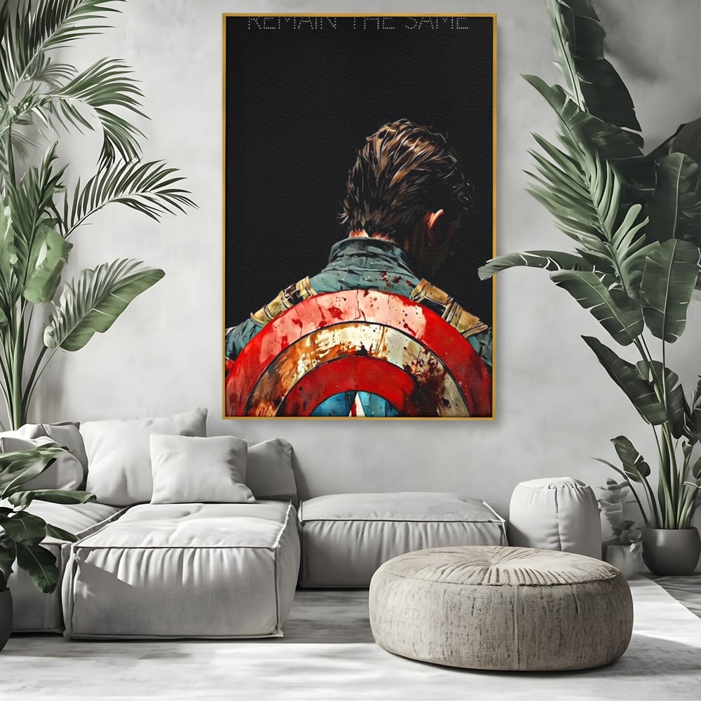 Tablou Canvas Premium, LuxCanva® Q1003, Puterea de a nu Renunta, Evolutie, Sacrificiu, Efort, Alegere, Luptator, Mentalitate, Razboinic, Drum, Erou, Scut, Stea, Masculin, Birou, Dormitor