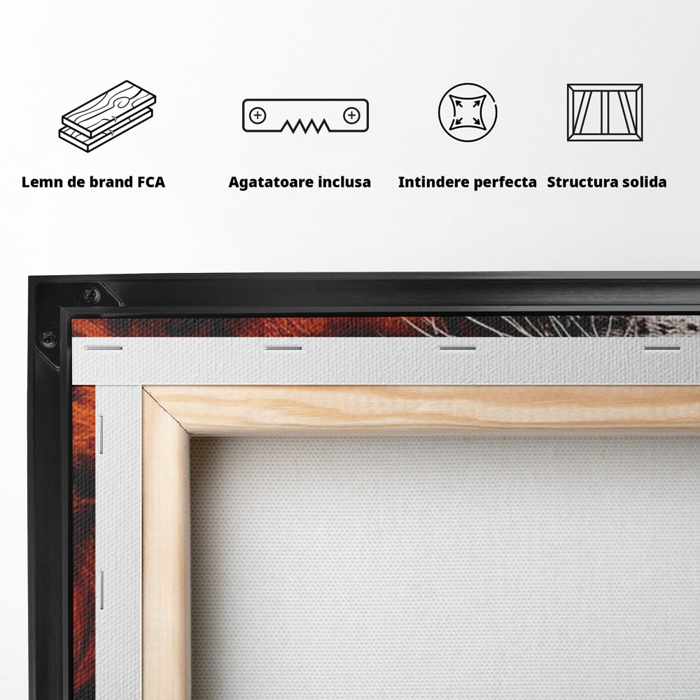 Leinwandbilder Premium, LuxCanva® Q1004, Furchtloser König, Macht, Dominanz, Vorherrschaft, Autorität, Löwe, König, Krone, Mähne, wild, wild, Meister, Stimme, Stimme, Herrscher, Herrscher, Büro, Schlafzimmer