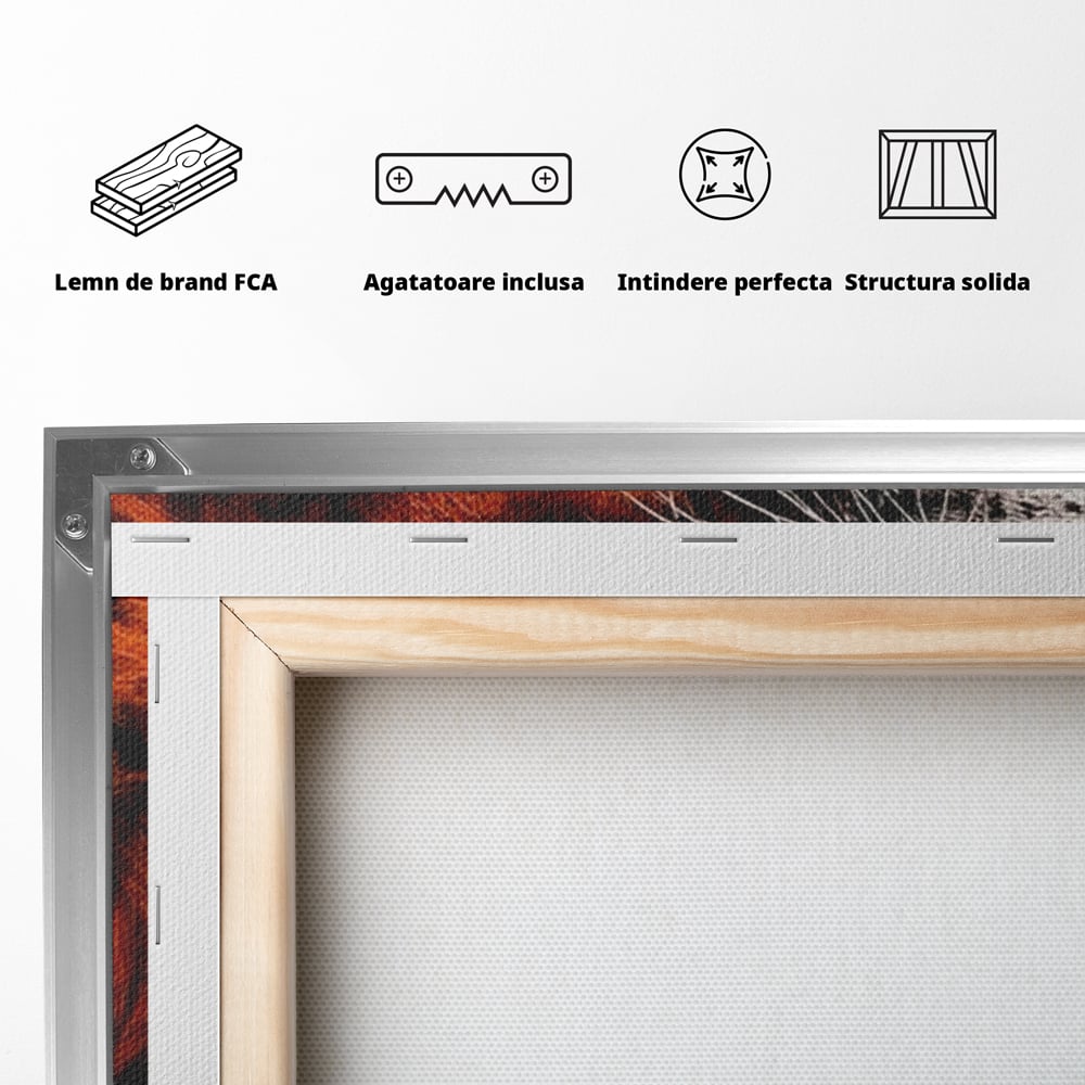 Leinwandbilder Premium, LuxCanva® Q1004, Furchtloser König, Macht, Dominanz, Vorherrschaft, Autorität, Löwe, König, Krone, Mähne, wild, wild, Meister, Stimme, Stimme, Herrscher, Herrscher, Büro, Schlafzimmer