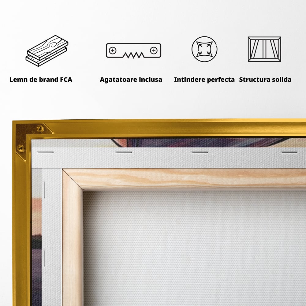 Canvas Wall Art Premium, LuxCanva® Q1005, Die Kraft weiterzumachen, Entschlossenheit, Ehrgeiz, Erfolg, Disziplin, Fokus, Wille, Auto, Sport, Straße, Asphalt, Scheinwerfer, Geschwindigkeit, Richtung, Büro, Schlafzimmer