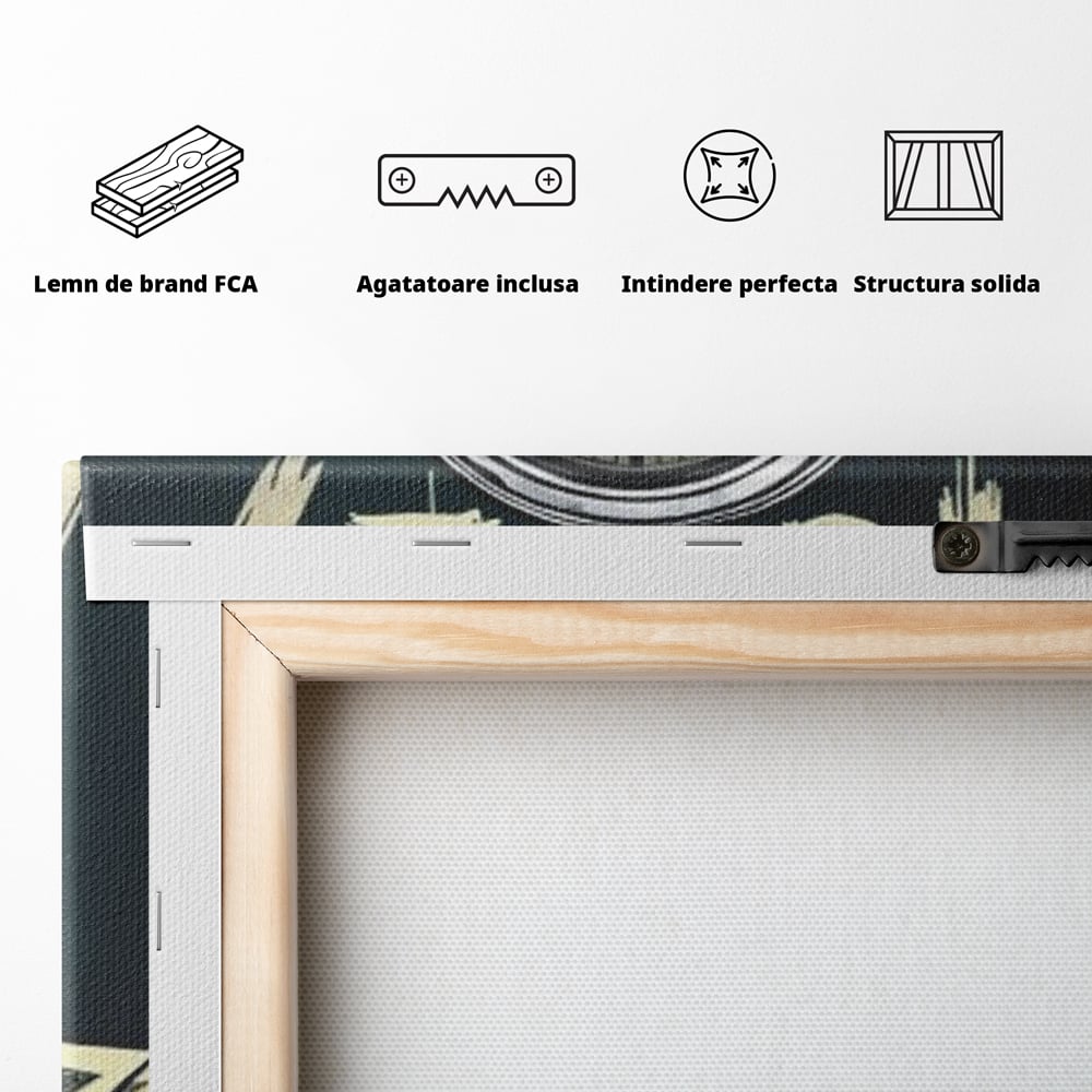 Tablou Canvas Premium, LuxCanva® Q1012, Ora Succesului, Timp, Ceas, Bani, Business, Disciplina, Motivatie, Performanta, Cariera, Birou, Dormitor