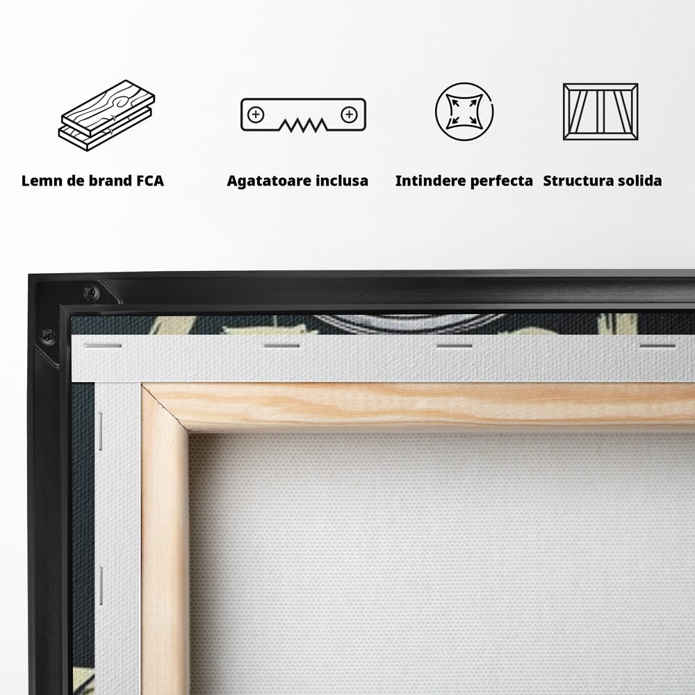 Tablou Canvas Premium, LuxCanva® Q1012, Ora Succesului, Timp, Ceas, Bani, Business, Disciplina, Motivatie, Performanta, Cariera, Birou, Dormitor