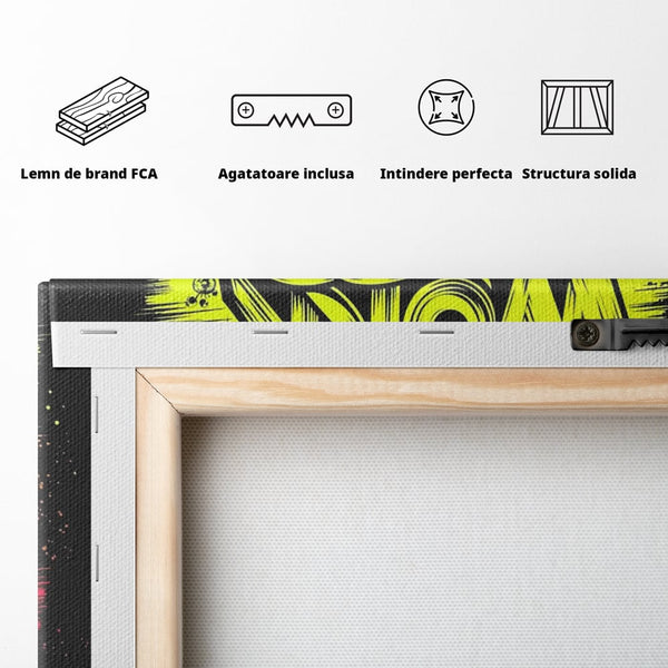 Tablou Canvas Premium, LuxCanva® Q1014, Drumul Ambitiei, Munca, Vis, Disciplina, Progres, Inspirational, Cariera, Business, Birou, Dormitor