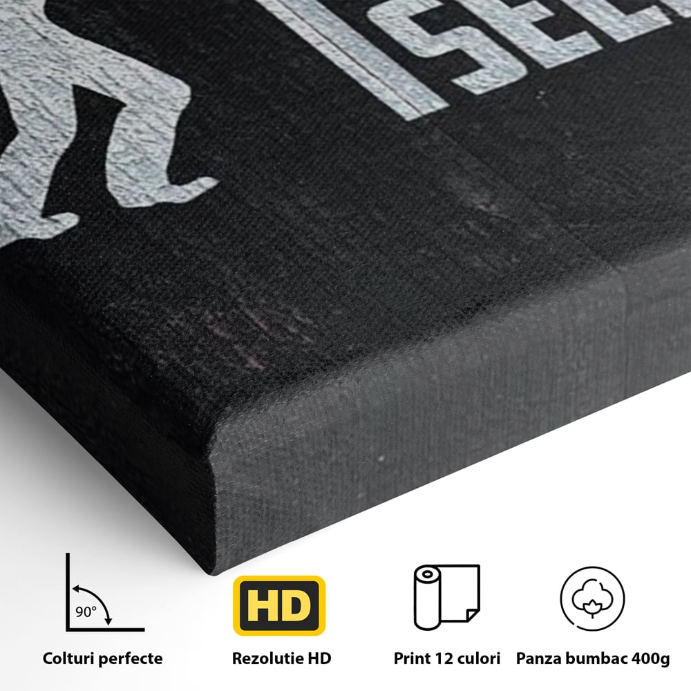 Tablou Canvas Premium, LuxCanva® Q1015, Dincolo de Limite, Motivatie, Ambitie, Mesaj, Curaj, Determinare, Efort, Succes, Energie, Birou, Dormitor