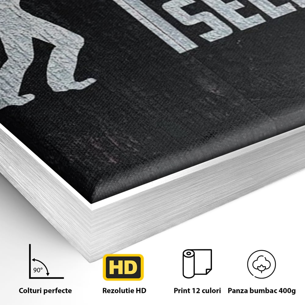 Tablou Canvas Premium, LuxCanva® Q1015, Dincolo de Limite, Motivatie, Ambitie, Mesaj, Curaj, Determinare, Efort, Succes, Energie, Birou, Dormitor