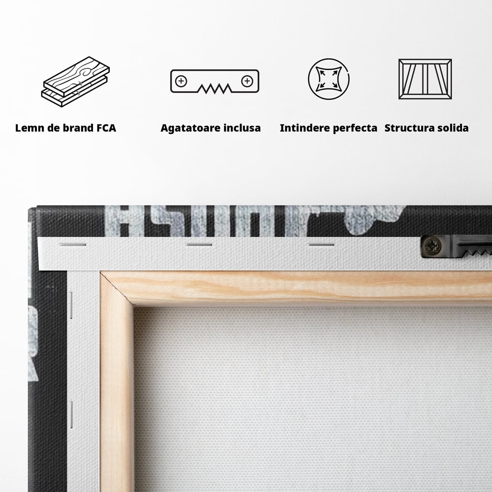 Tablou Canvas Premium, LuxCanva® Q1015, Dincolo de Limite, Motivatie, Ambitie, Mesaj, Curaj, Determinare, Efort, Succes, Energie, Birou, Dormitor