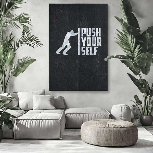 Tablou Canvas Premium, LuxCanva® Q1015, Dincolo de Limite, Motivatie, Ambitie, Mesaj, Curaj, Determinare, Efort, Succes, Energie, Birou, Dormitor