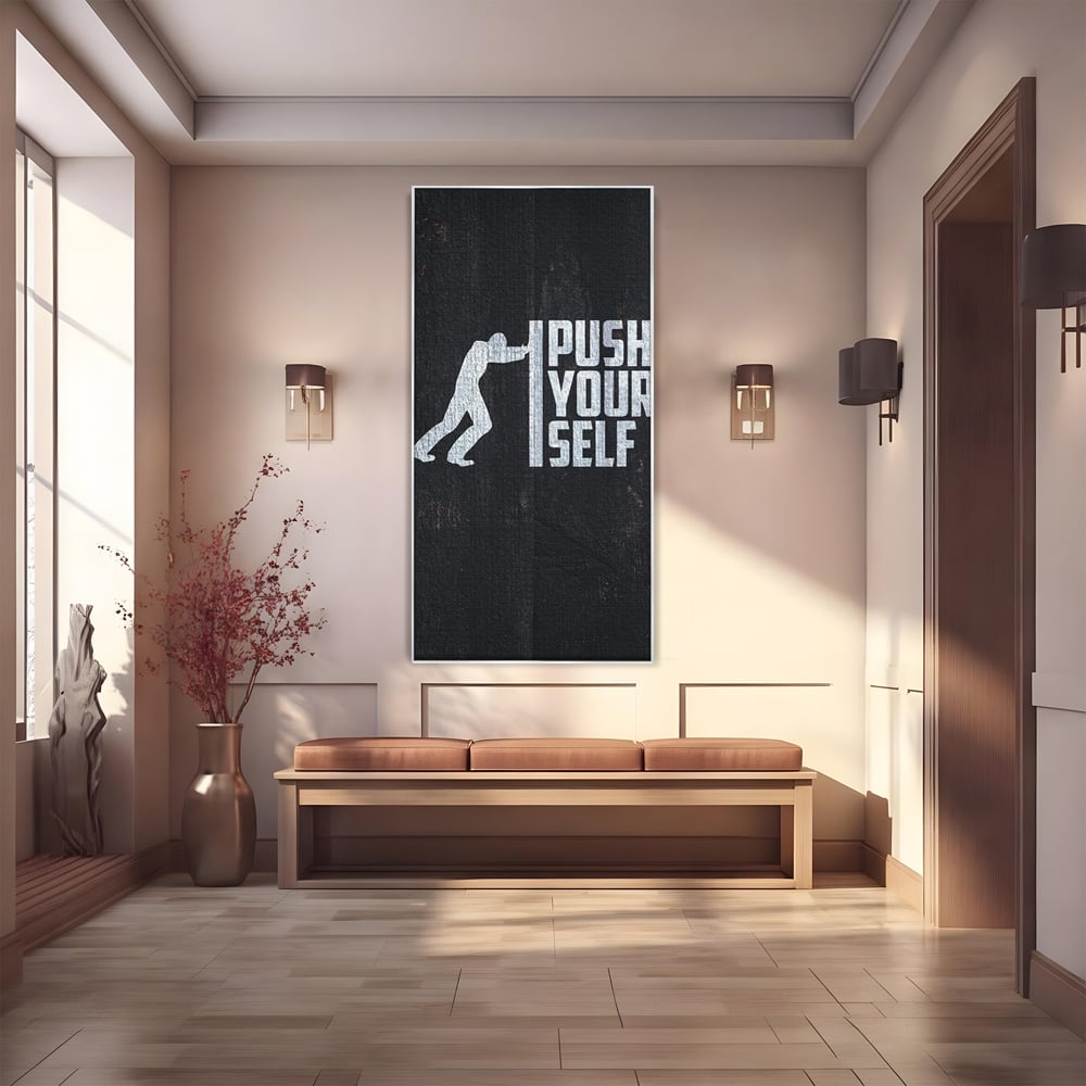 Tablou Canvas Premium, LuxCanva® Q1015, Dincolo de Limite, Motivatie, Ambitie, Mesaj, Curaj, Determinare, Efort, Succes, Energie, Birou, Dormitor