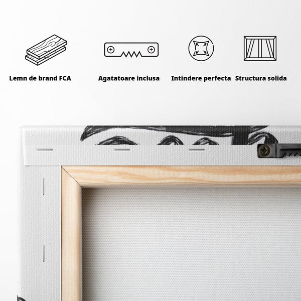 Tablou Canvas Premium, LuxCanva® Q1016, Vointa de Fier, Fitness, Gym, Sala, Disciplina, Forta, Performanta, Ambitie, Inspirational, Birou, Dormitor