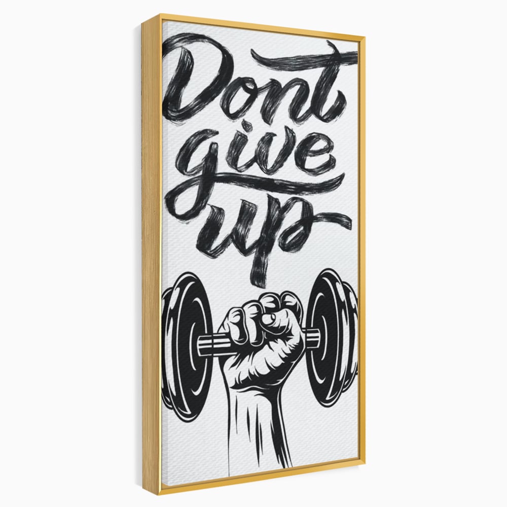 Tablou Canvas Premium, LuxCanva® Q1016, Vointa de Fier, Fitness, Gym, Sala, Disciplina, Forta, Performanta, Ambitie, Inspirational, Birou, Dormitor