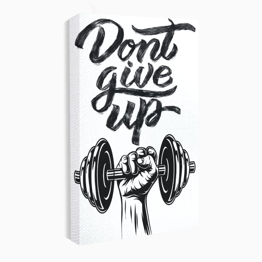 Tablou Canvas Premium, LuxCanva® Q1016, Vointa de Fier, Fitness, Gym, Sala, Disciplina, Forta, Performanta, Ambitie, Inspirational, Birou, Dormitor