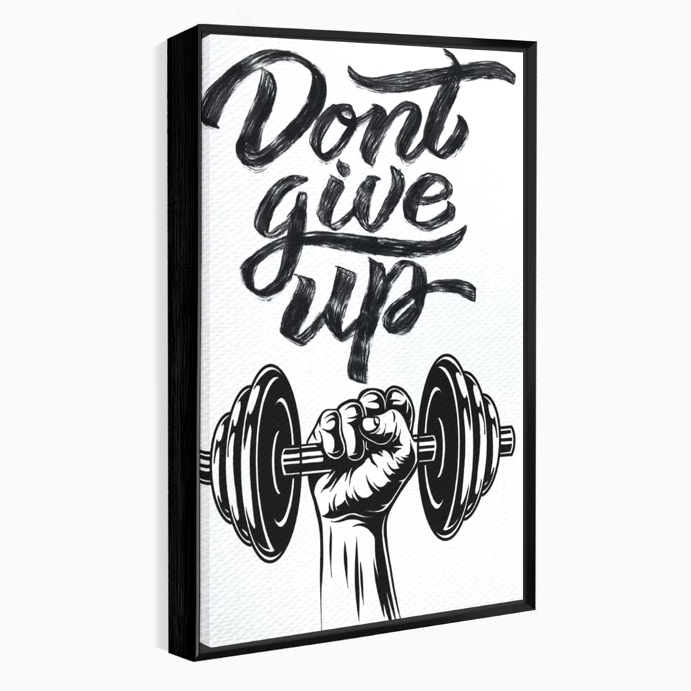 Tablou Canvas Premium, LuxCanva® Q1016, Vointa de Fier, Fitness, Gym, Sala, Disciplina, Forta, Performanta, Ambitie, Inspirational, Birou, Dormitor