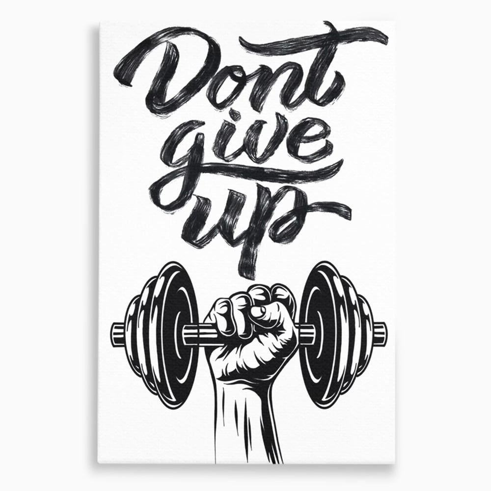 Tablou Canvas Premium, LuxCanva® Q1016, Vointa de Fier, Fitness, Gym, Sala, Disciplina, Forta, Performanta, Ambitie, Inspirational, Birou, Dormitor