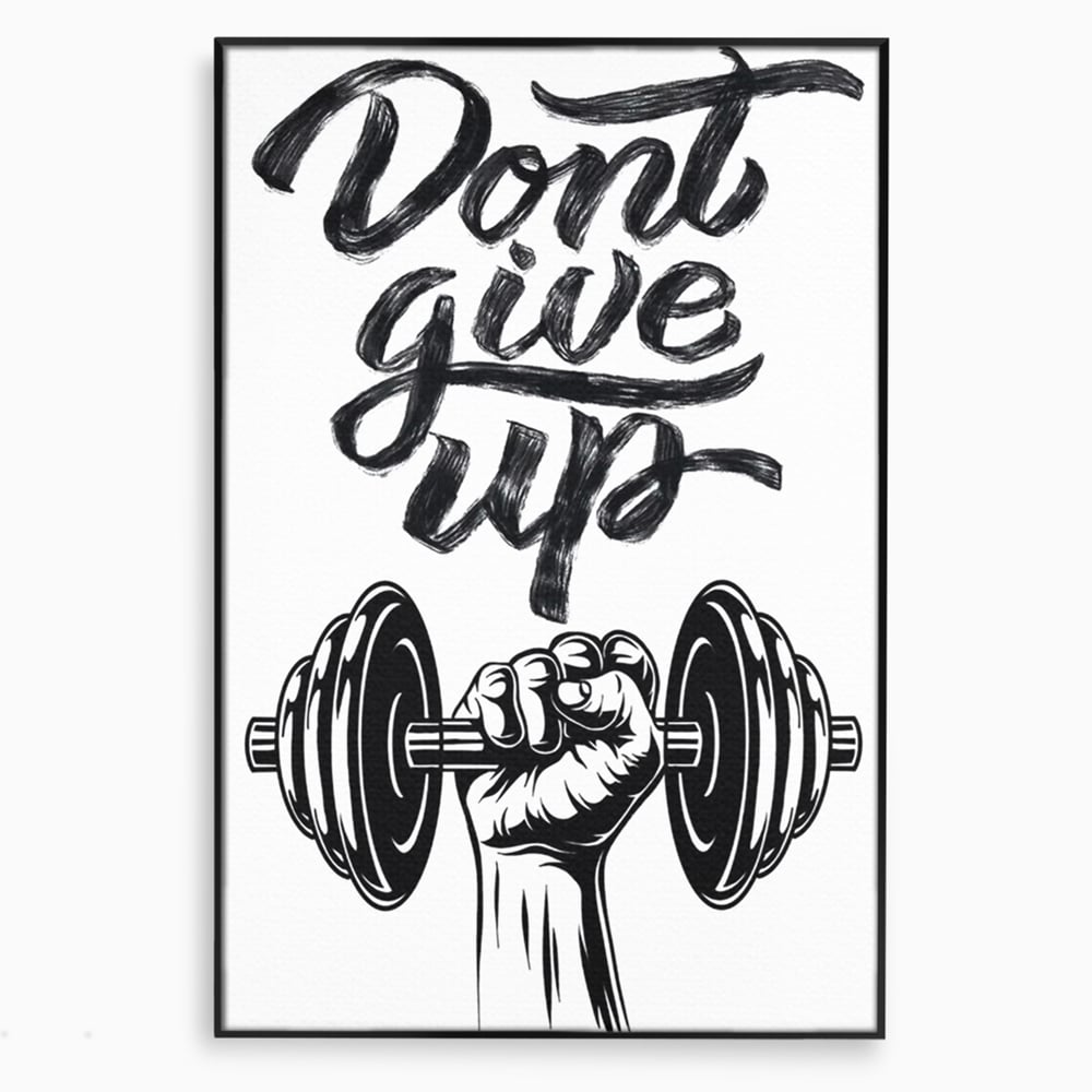 Tablou Canvas Premium, LuxCanva® Q1016, Vointa de Fier, Fitness, Gym, Sala, Disciplina, Forta, Performanta, Ambitie, Inspirational, Birou, Dormitor