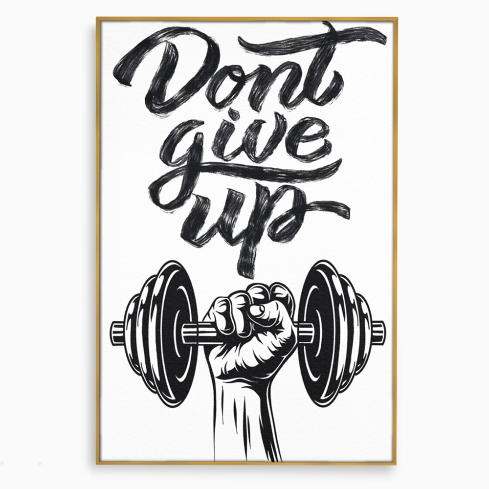 Tablou Canvas Premium, LuxCanva® Q1016, Vointa de Fier, Fitness, Gym, Sala, Disciplina, Forta, Performanta, Ambitie, Inspirational, Birou, Dormitor
