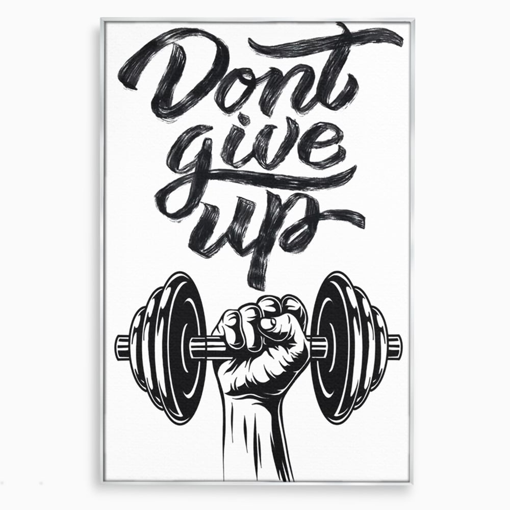 Tablou Canvas Premium, LuxCanva® Q1016, Vointa de Fier, Fitness, Gym, Sala, Disciplina, Forta, Performanta, Ambitie, Inspirational, Birou, Dormitor