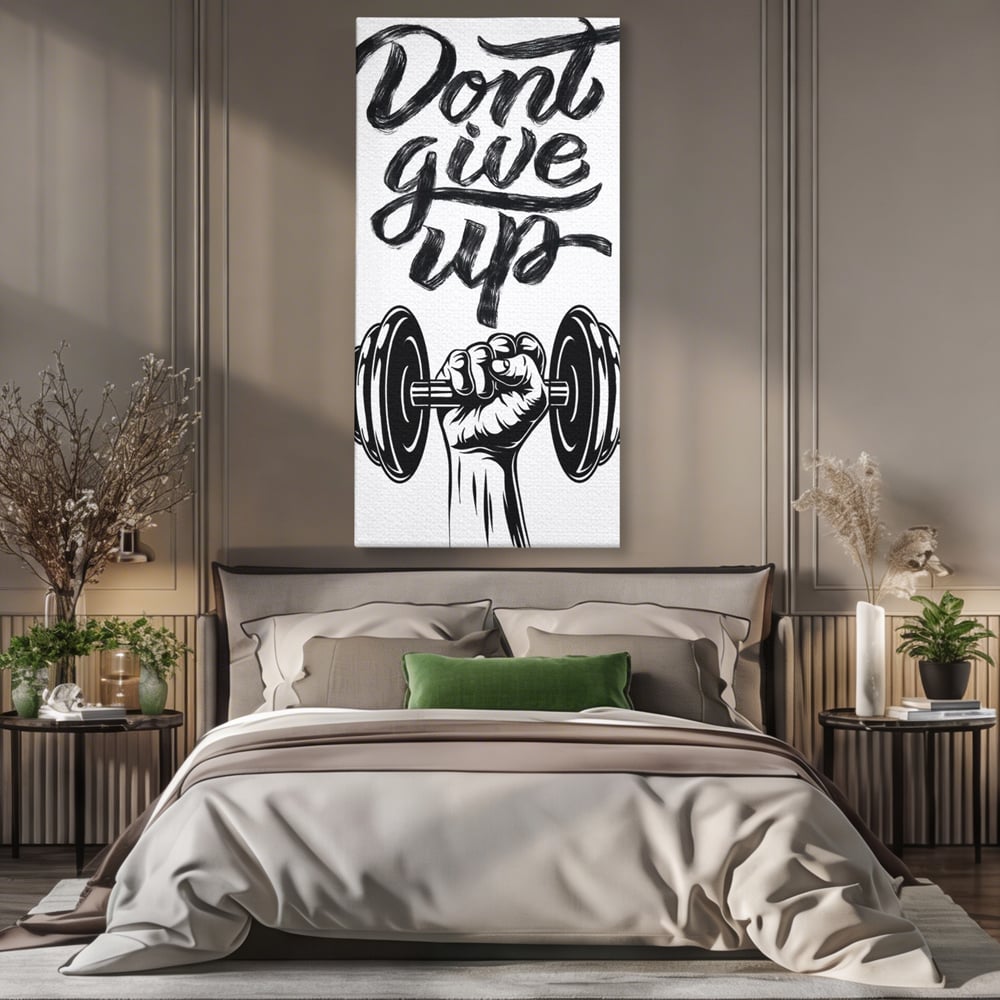 Tablou Canvas Premium, LuxCanva® Q1016, Vointa de Fier, Fitness, Gym, Sala, Disciplina, Forta, Performanta, Ambitie, Inspirational, Birou, Dormitor