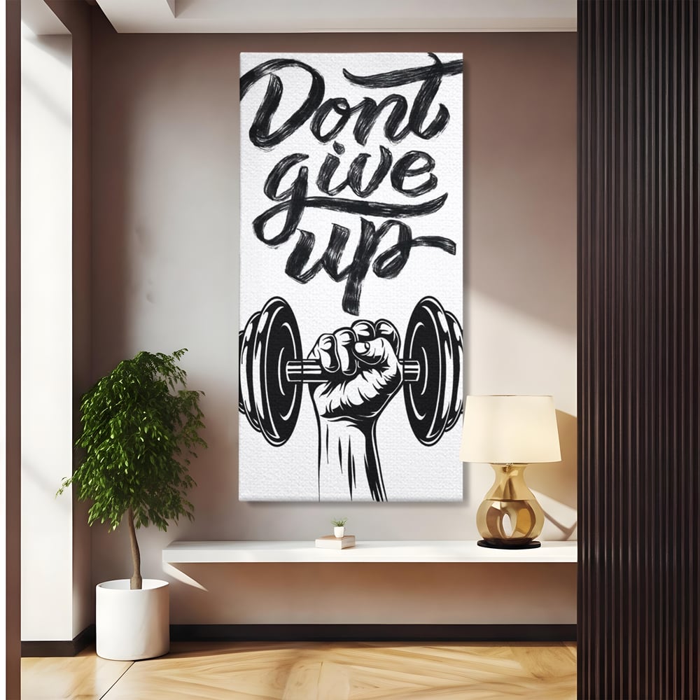Tablou Canvas Premium, LuxCanva® Q1016, Vointa de Fier, Fitness, Gym, Sala, Disciplina, Forta, Performanta, Ambitie, Inspirational, Birou, Dormitor