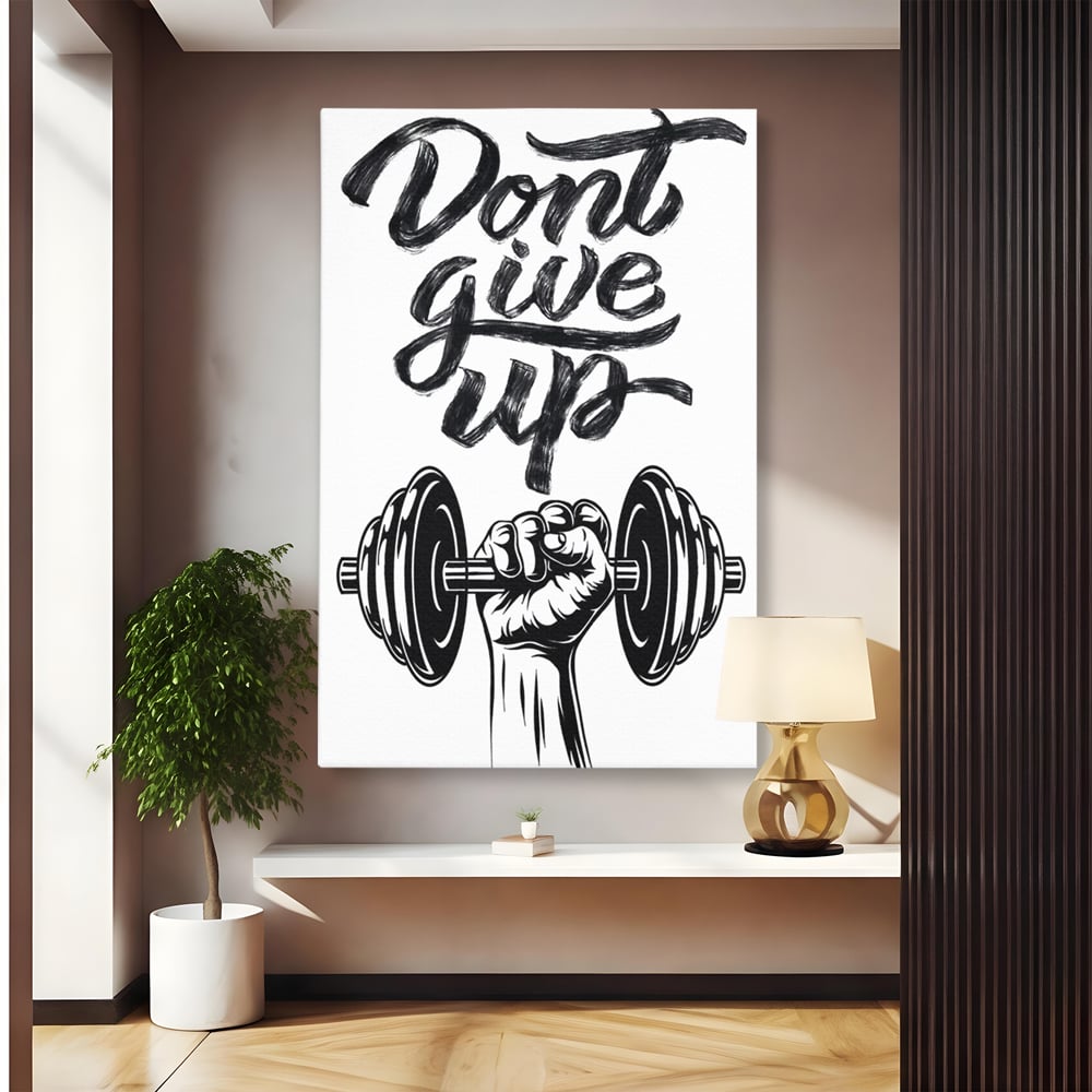 Tablou Canvas Premium, LuxCanva® Q1016, Vointa de Fier, Fitness, Gym, Sala, Disciplina, Forta, Performanta, Ambitie, Inspirational, Birou, Dormitor