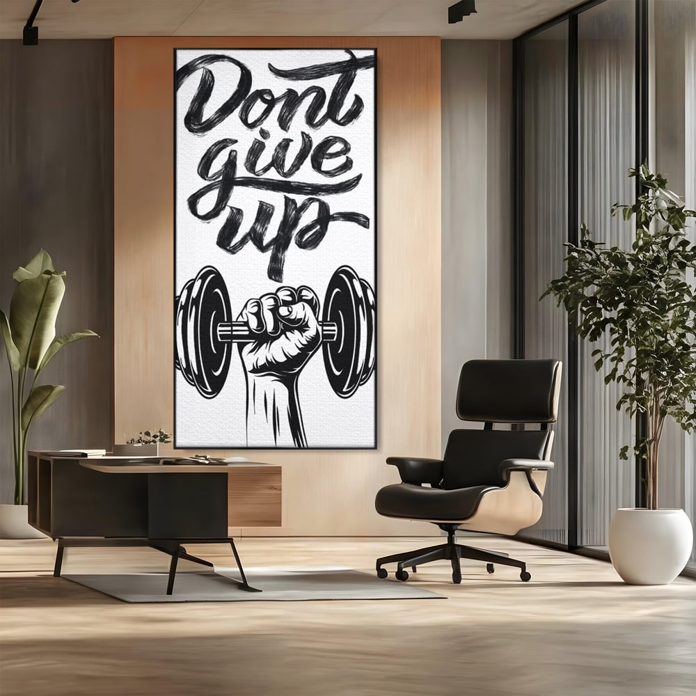 Tablou Canvas Premium, LuxCanva® Q1016, Vointa de Fier, Fitness, Gym, Sala, Disciplina, Forta, Performanta, Ambitie, Inspirational, Birou, Dormitor