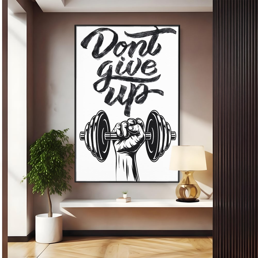Tablou Canvas Premium, LuxCanva® Q1016, Vointa de Fier, Fitness, Gym, Sala, Disciplina, Forta, Performanta, Ambitie, Inspirational, Birou, Dormitor