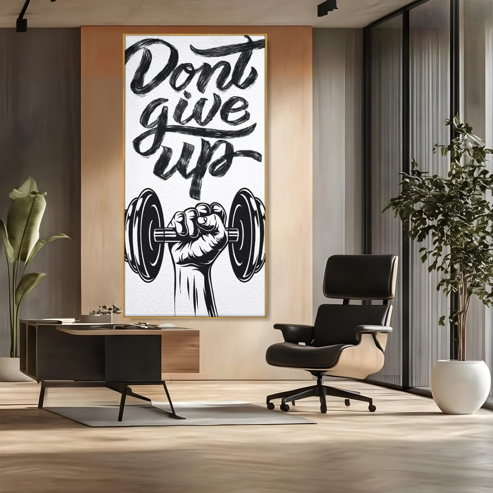Tablou Canvas Premium, LuxCanva® Q1016, Vointa de Fier, Fitness, Gym, Sala, Disciplina, Forta, Performanta, Ambitie, Inspirational, Birou, Dormitor