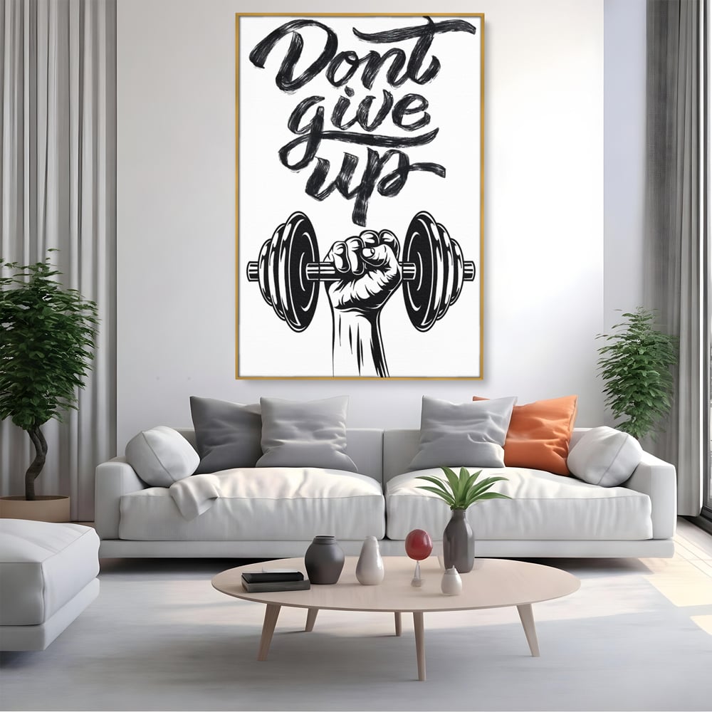 Tablou Canvas Premium, LuxCanva® Q1016, Vointa de Fier, Fitness, Gym, Sala, Disciplina, Forta, Performanta, Ambitie, Inspirational, Birou, Dormitor