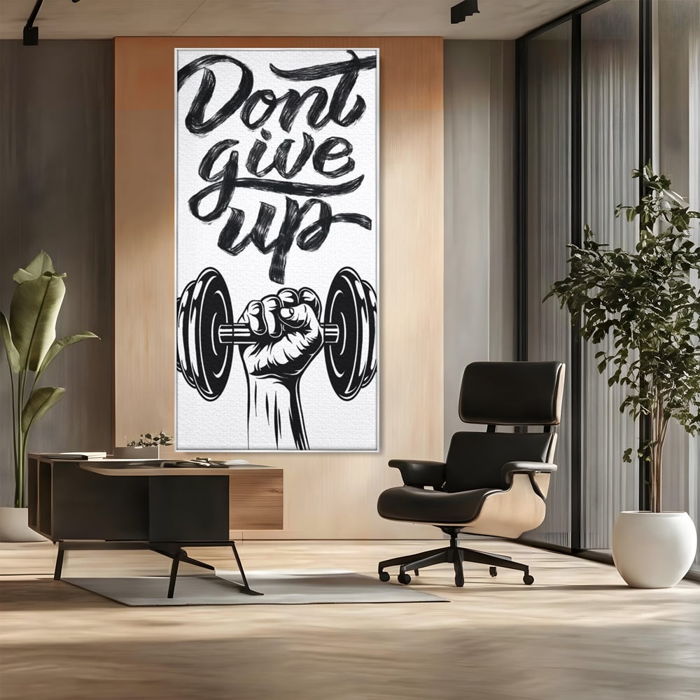 Tablou Canvas Premium, LuxCanva® Q1016, Vointa de Fier, Fitness, Gym, Sala, Disciplina, Forta, Performanta, Ambitie, Inspirational, Birou, Dormitor