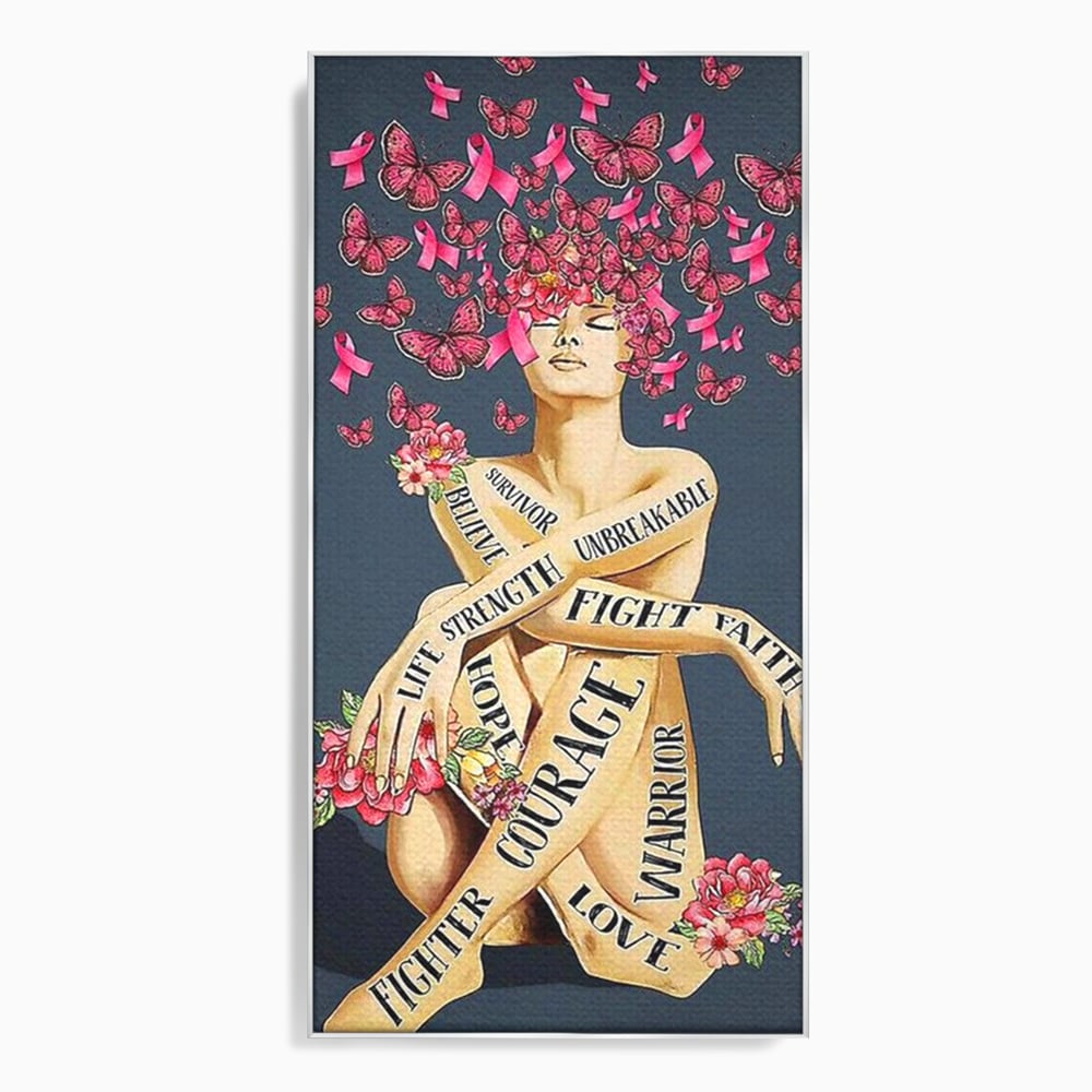 Tablou Canvas Premium, LuxCanva® Q1017, Aripile Sperantei, Ganduri, Optimism, Feminin, Flori, Motivational, Empatie, Viata, Birou, Dormitor