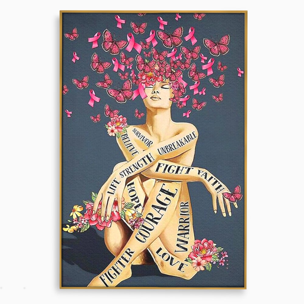 Tablou Canvas Premium, LuxCanva® Q1017, Aripile Sperantei, Ganduri, Optimism, Feminin, Flori, Motivational, Empatie, Viata, Birou, Dormitor