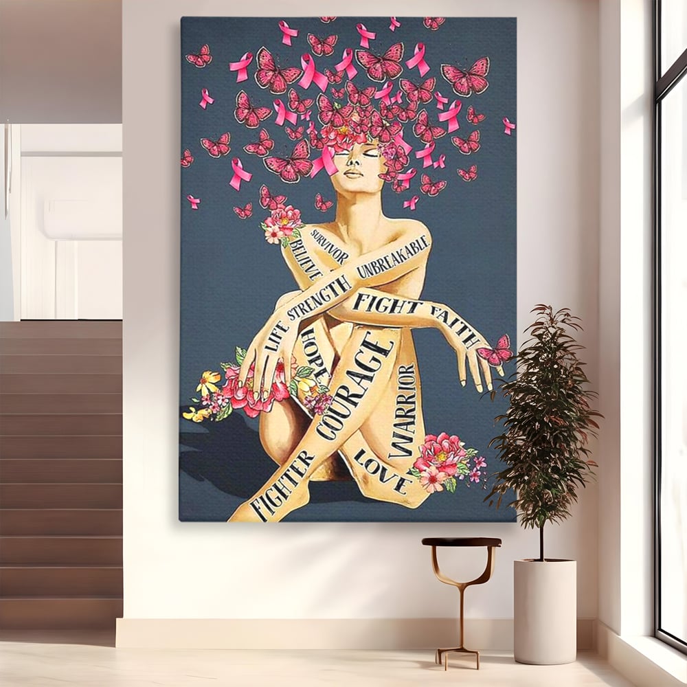 Tablou Canvas Premium, LuxCanva® Q1017, Aripile Sperantei, Ganduri, Optimism, Feminin, Flori, Motivational, Empatie, Viata, Birou, Dormitor