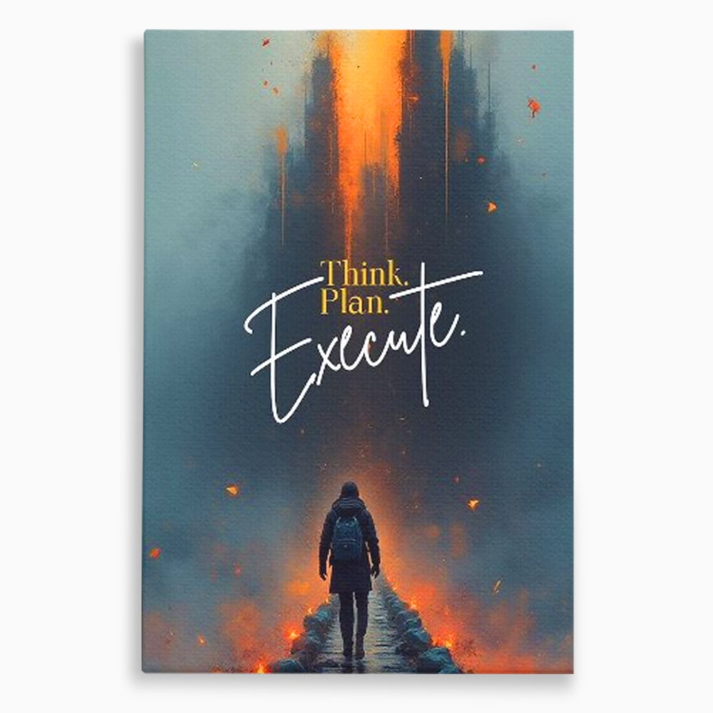 Tablou Canvas Premium, LuxCanva® Q1021, Pe Drumul Succesului, Pod, Motivational, Disciplina, Determinare, Directie, Progres, Strategie, Birou, Dormitor