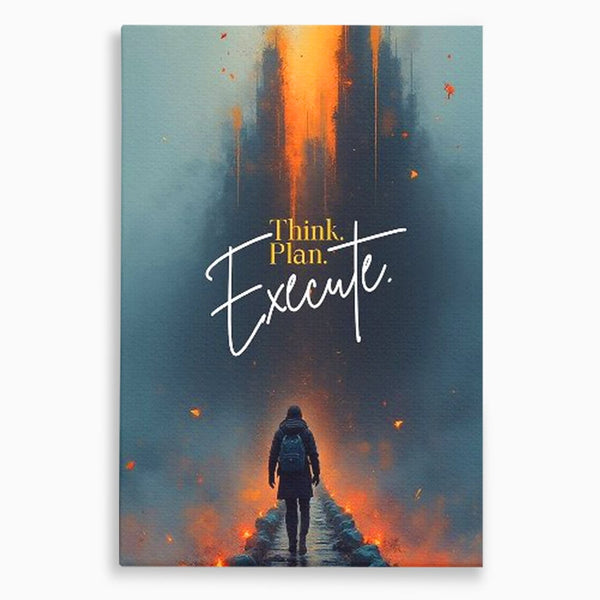 Tablou Canvas Premium, LuxCanva® Q1021, Pe Drumul Succesului, Pod, Motivational, Disciplina, Determinare, Directie, Progres, Strategie, Birou, Dormitor