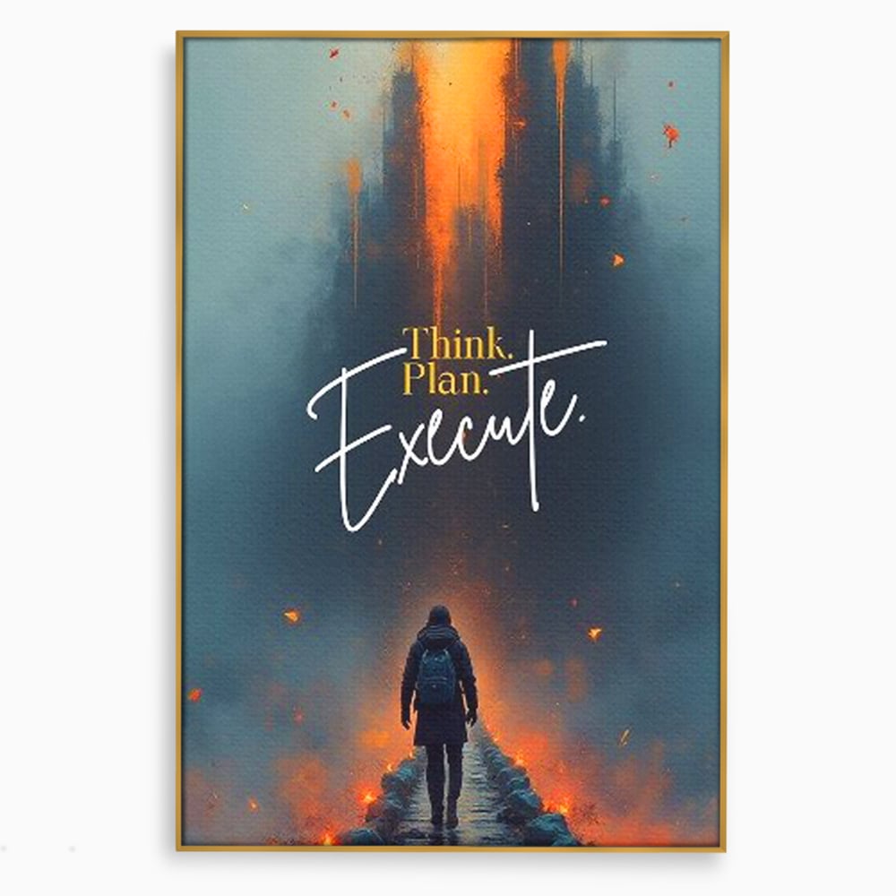 Tablou Canvas Premium, LuxCanva® Q1021, Pe Drumul Succesului, Pod, Motivational, Disciplina, Determinare, Directie, Progres, Strategie, Birou, Dormitor