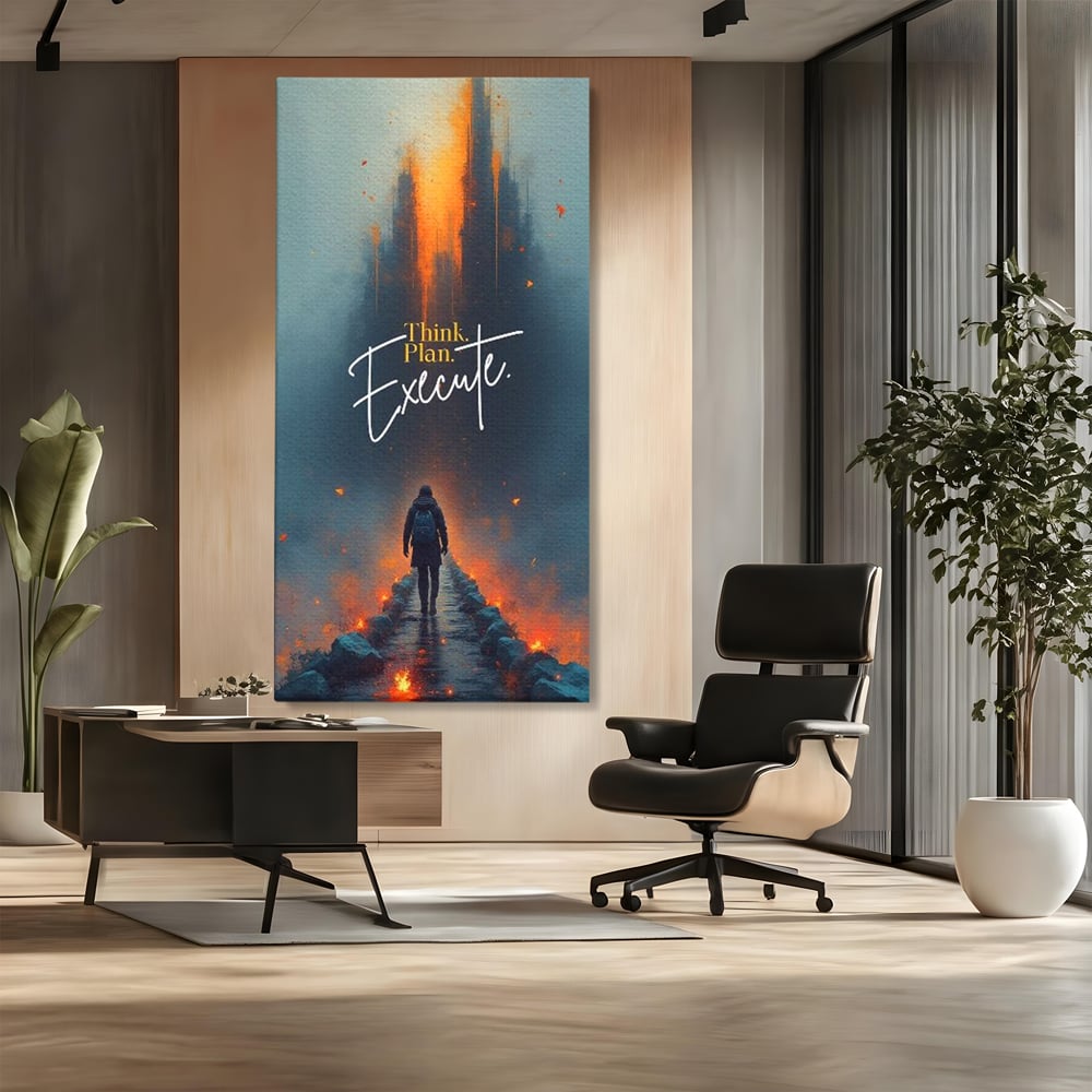 Tablou Canvas Premium, LuxCanva® Q1021, Pe Drumul Succesului, Pod, Motivational, Disciplina, Determinare, Directie, Progres, Strategie, Birou, Dormitor