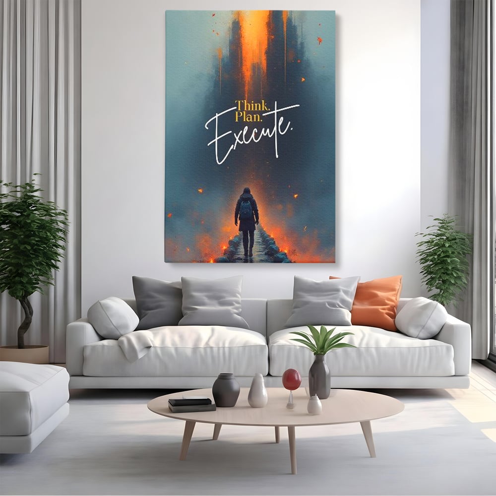 Tablou Canvas Premium, LuxCanva® Q1021, Pe Drumul Succesului, Pod, Motivational, Disciplina, Determinare, Directie, Progres, Strategie, Birou, Dormitor