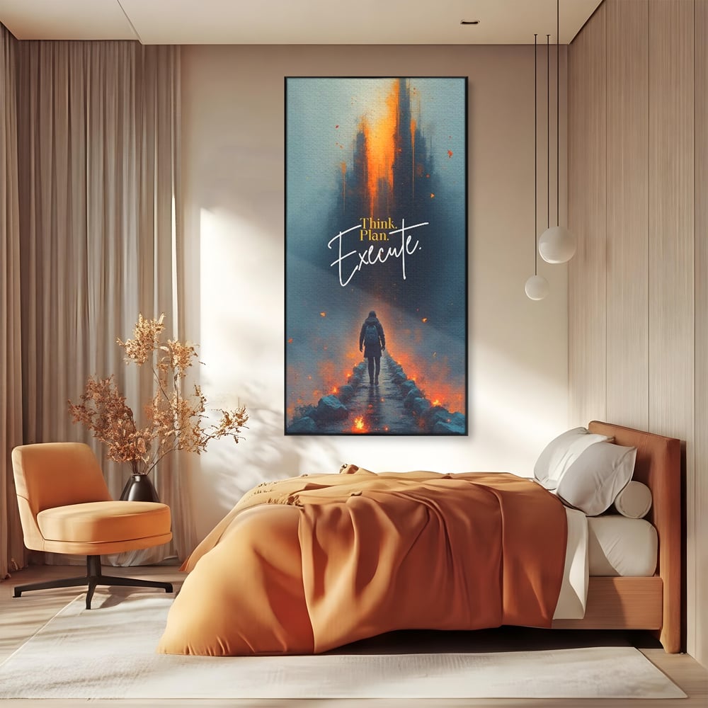 Tablou Canvas Premium, LuxCanva® Q1021, Pe Drumul Succesului, Pod, Motivational, Disciplina, Determinare, Directie, Progres, Strategie, Birou, Dormitor
