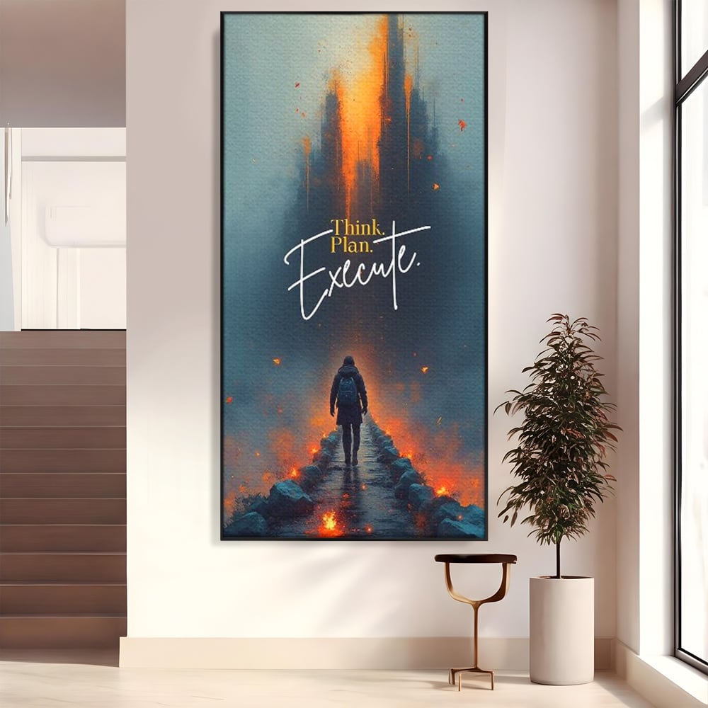 Tablou Canvas Premium, LuxCanva® Q1021, Pe Drumul Succesului, Pod, Motivational, Disciplina, Determinare, Directie, Progres, Strategie, Birou, Dormitor
