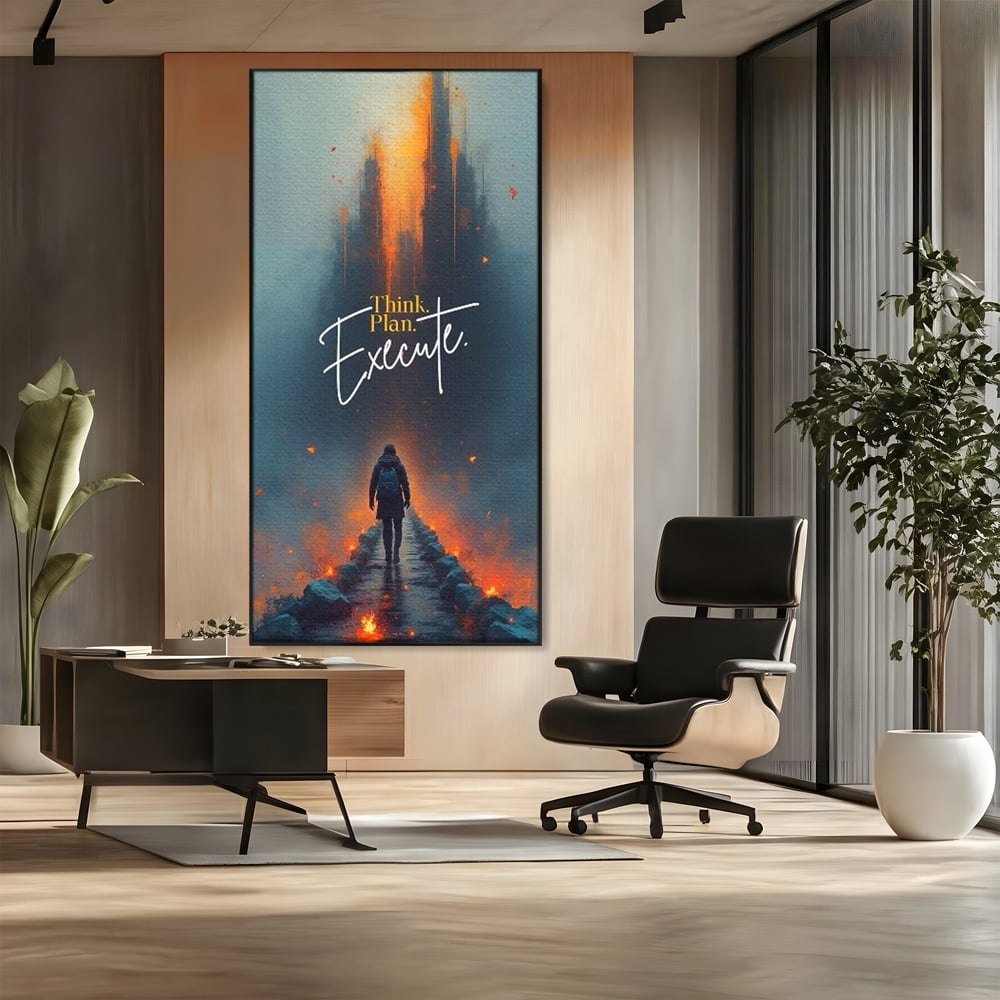 Tablou Canvas Premium, LuxCanva® Q1021, Pe Drumul Succesului, Pod, Motivational, Disciplina, Determinare, Directie, Progres, Strategie, Birou, Dormitor