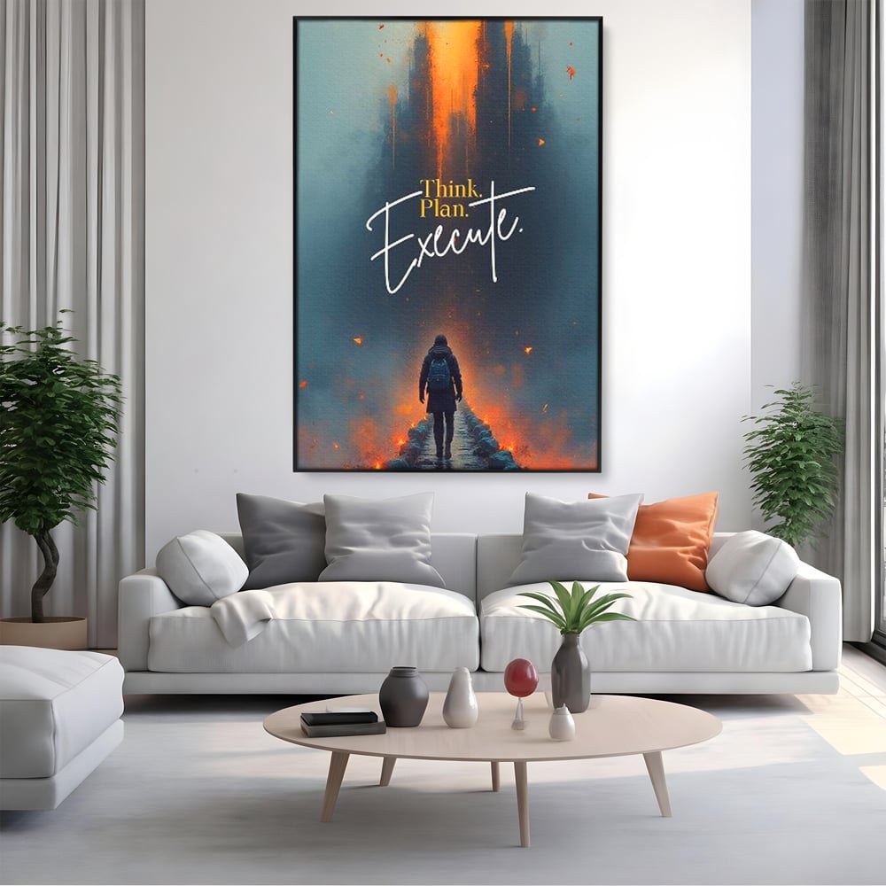 Tablou Canvas Premium, LuxCanva® Q1021, Pe Drumul Succesului, Pod, Motivational, Disciplina, Determinare, Directie, Progres, Strategie, Birou, Dormitor
