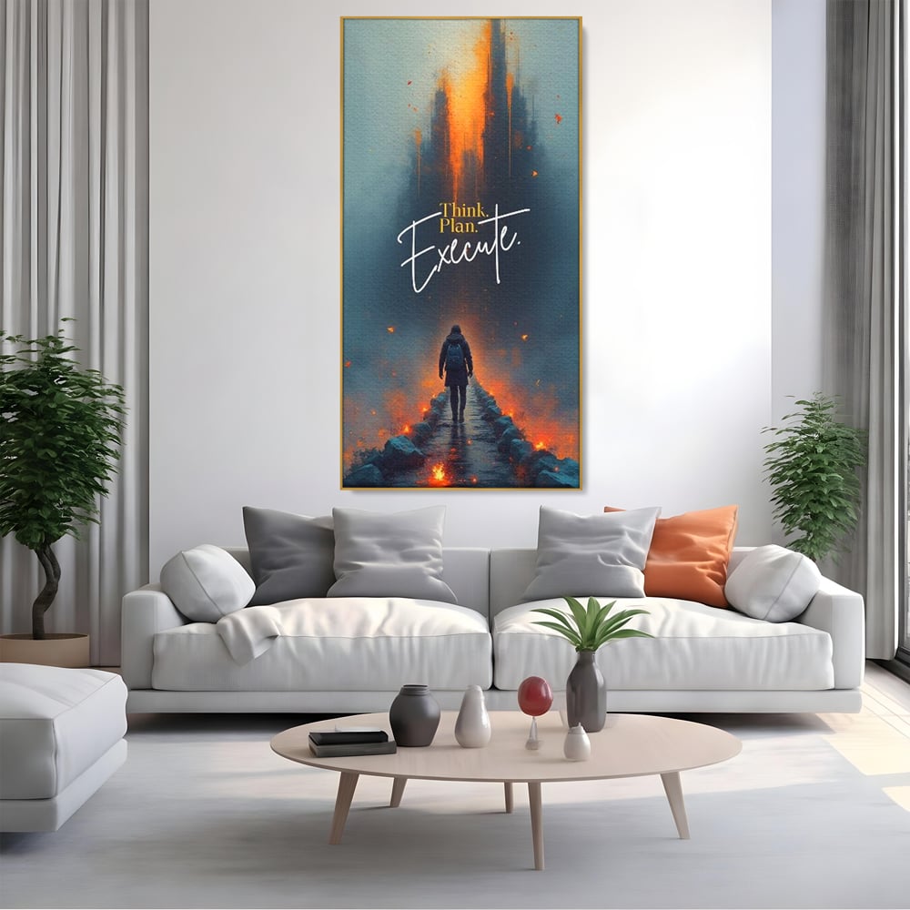 Tablou Canvas Premium, LuxCanva® Q1021, Pe Drumul Succesului, Pod, Motivational, Disciplina, Determinare, Directie, Progres, Strategie, Birou, Dormitor