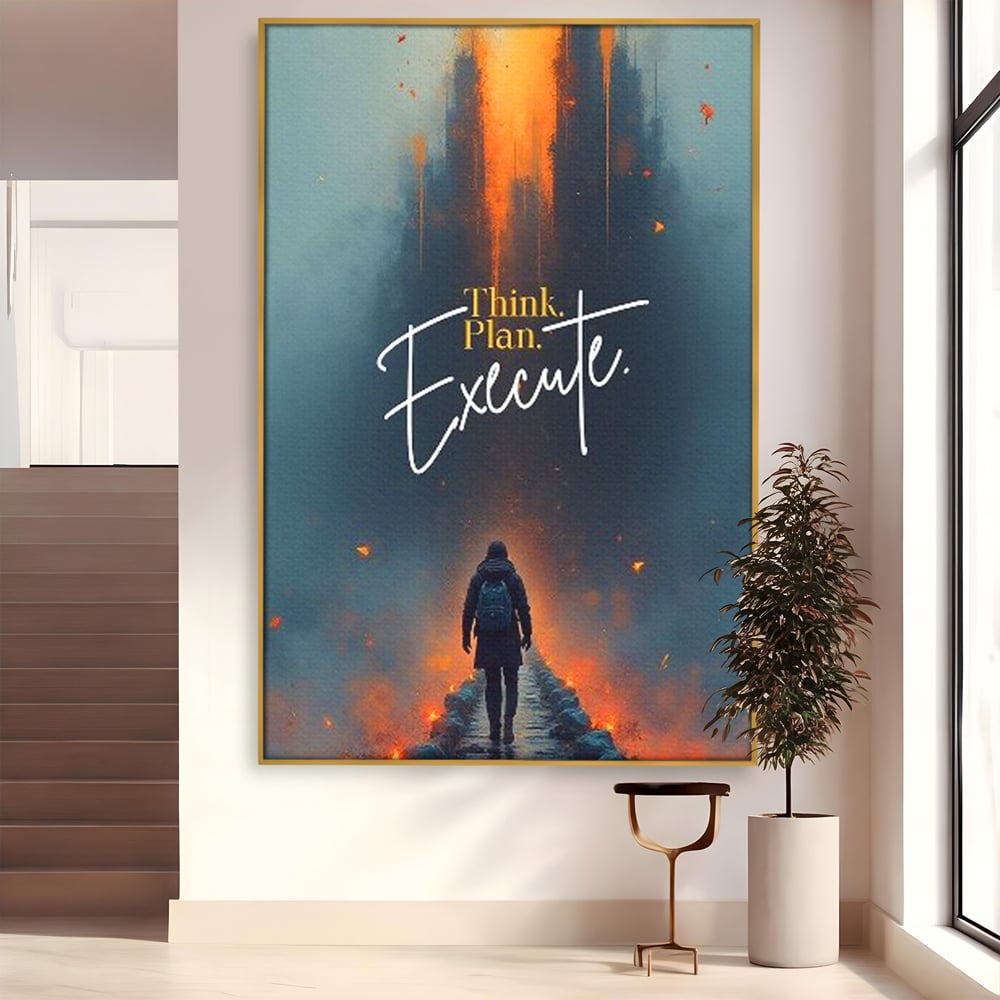 Tablou Canvas Premium, LuxCanva® Q1021, Pe Drumul Succesului, Pod, Motivational, Disciplina, Determinare, Directie, Progres, Strategie, Birou, Dormitor