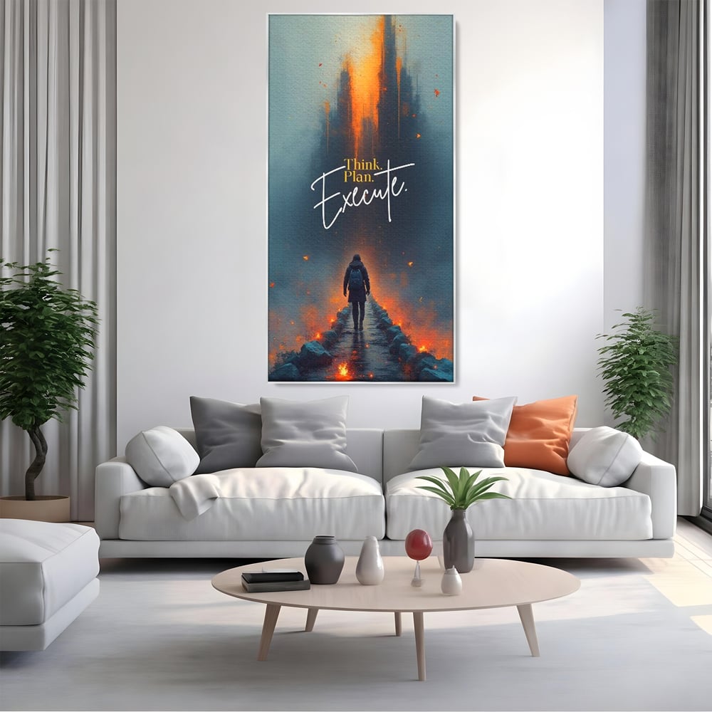 Tablou Canvas Premium, LuxCanva® Q1021, Pe Drumul Succesului, Pod, Motivational, Disciplina, Determinare, Directie, Progres, Strategie, Birou, Dormitor