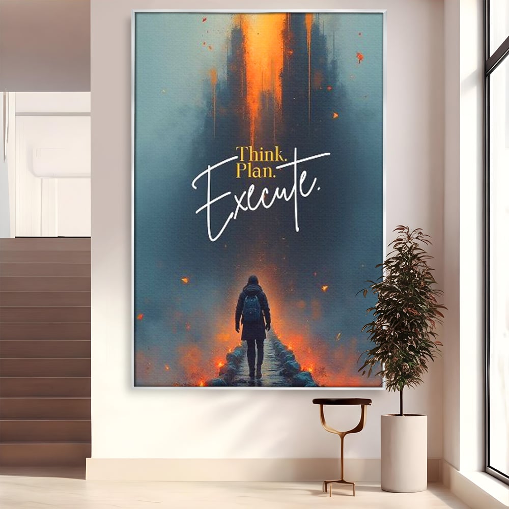Tablou Canvas Premium, LuxCanva® Q1021, Pe Drumul Succesului, Pod, Motivational, Disciplina, Determinare, Directie, Progres, Strategie, Birou, Dormitor