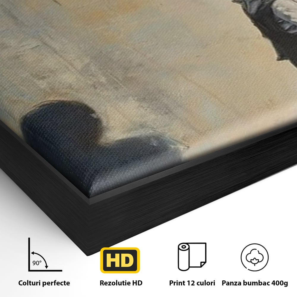 Leinwand Premium Canvas Wandkunst, LuxCanva® Q1022, Innere Harmonie, Emotion, Kind, Glück, Botschaft, Motivation, Ballon, Seele, Gewissen, Büro, Schlafzimmer