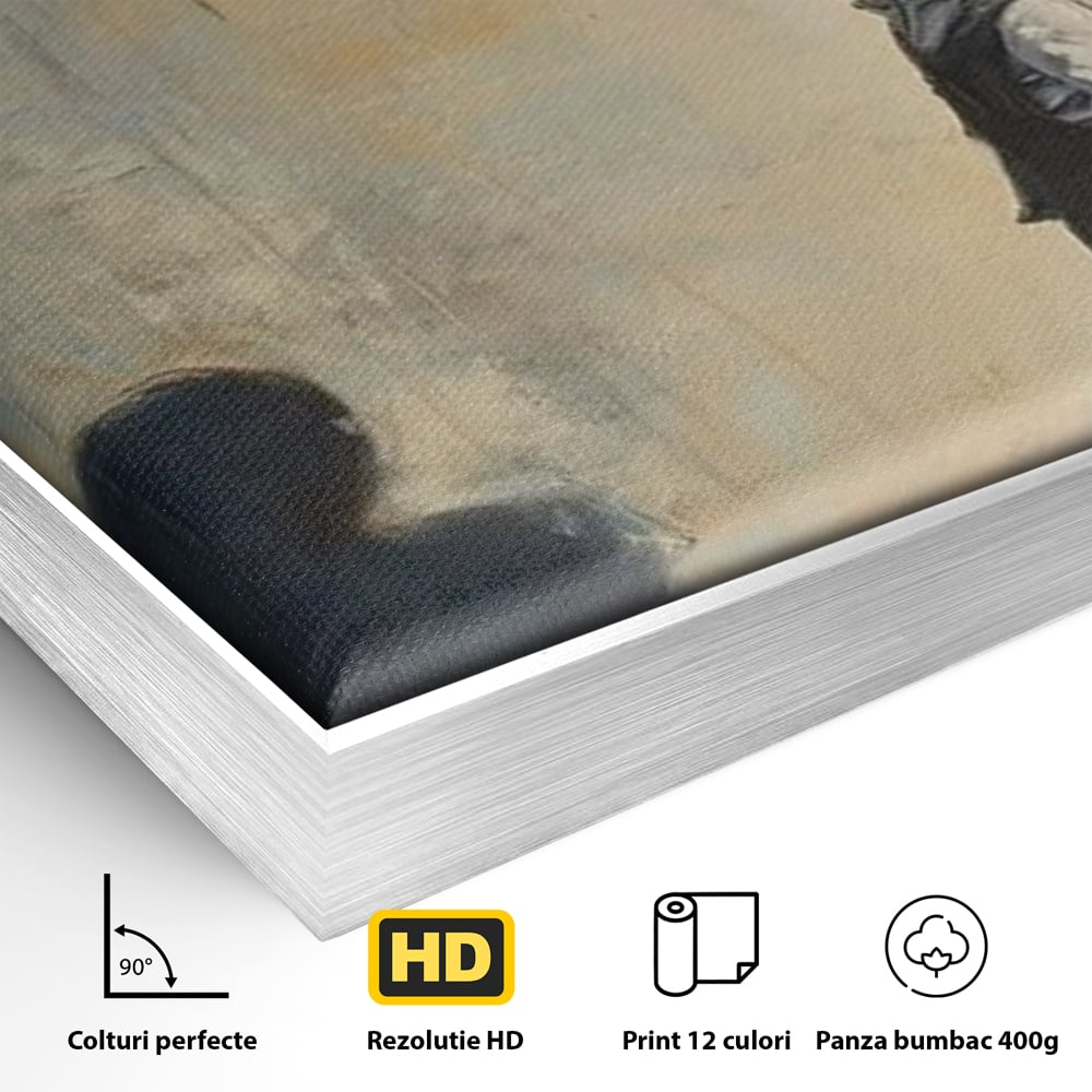 Leinwand Premium Canvas Wandkunst, LuxCanva® Q1022, Innere Harmonie, Emotion, Kind, Glück, Botschaft, Motivation, Ballon, Seele, Gewissen, Büro, Schlafzimmer