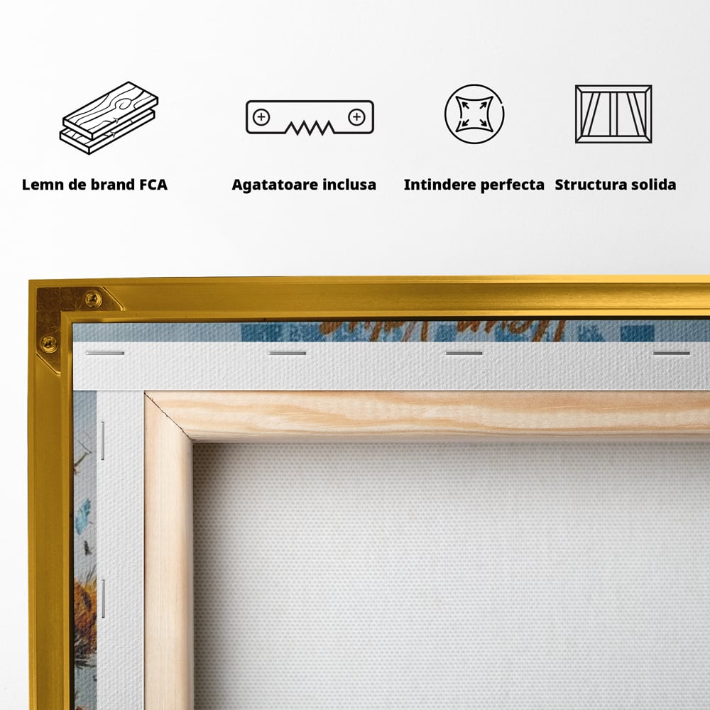 Tablou Canvas Premium, LuxCanva® Q1024, Forta in Tranzitie, Valoare, Putere, Motivational, Cerb, Animal, Natura, Schimbare, Evolutie, Birou, Dormitor