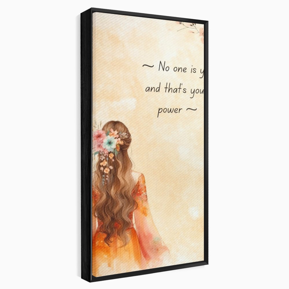 Tablou Canvas Premium, LuxCanva® Q1026, Unic prin Natura, Unicitate, Suflet, Echilibru, Delicatete, Feminitate, Curaj, Floral, Armonie, Birou, Dormitor